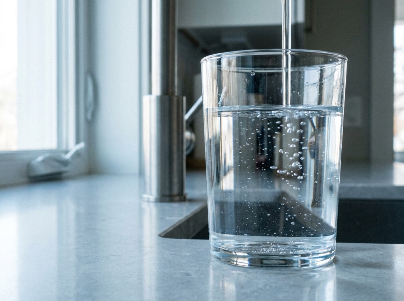 Verre d'eau claire